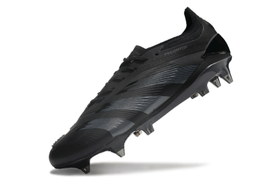 Men's Adidas Predator 24 Elite SG Football Boots - Black/Silver/Gold