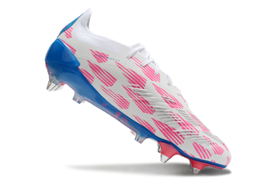 Men's Adidas Predator 24 Elite SG Football Boots - White/Pink/Blue