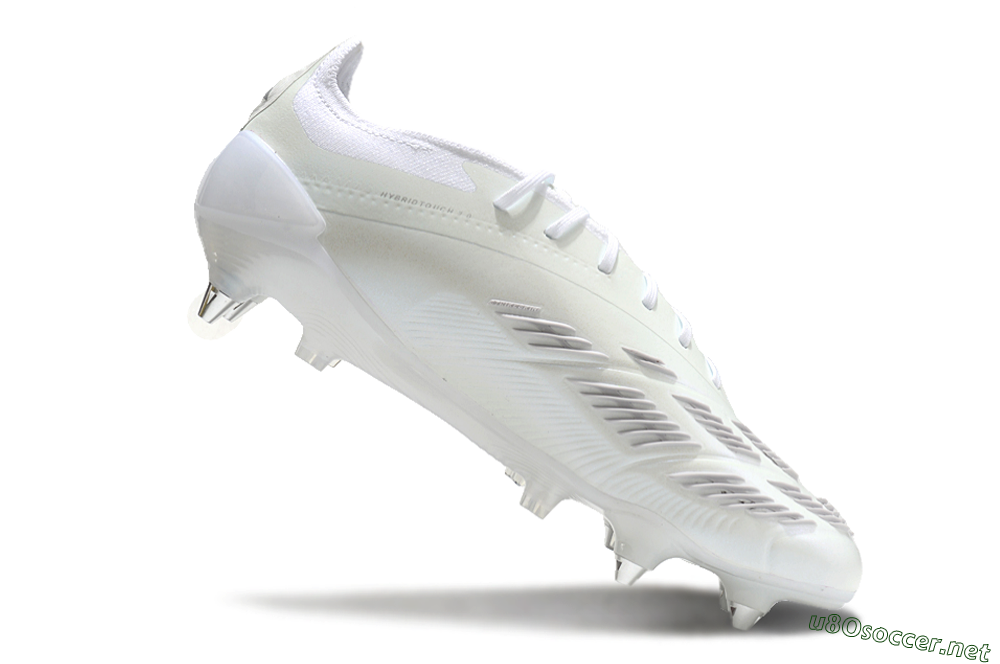 Men's Adidas Predator 24 Elite SG Football Boots - Beige/White/Silver 4