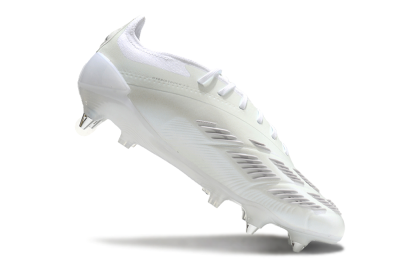 Men's Adidas Predator 24 Elite SG Football Boots - Beige/White/Silver