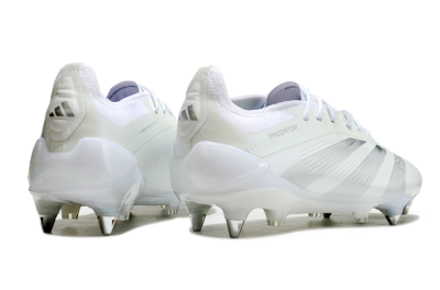 Men's Adidas Predator 24 Elite SG Football Boots - Beige/White/Silver