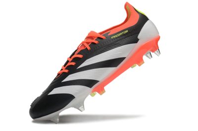Men's Adidas Predator 24 Elite SG Football Boots - Black/White/Red
