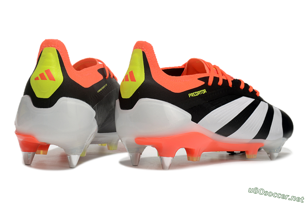 Men's Adidas Predator 24 Elite SG Football Boots - Black/White/Red 6