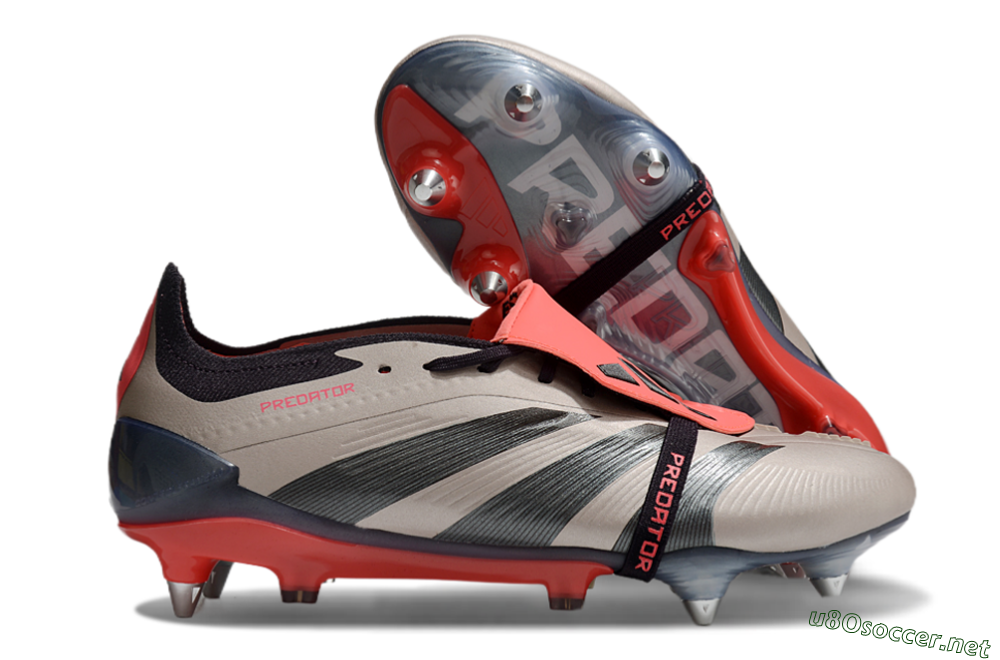 Men's Adidas Predator Elite Foldover Tongue SG Football Boots - Gold/Blue/Red 2
