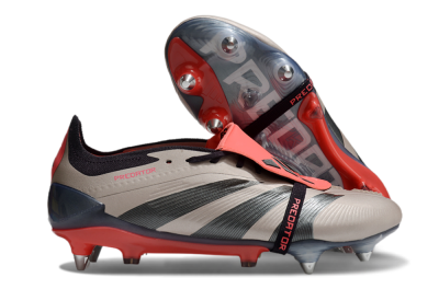 Men's Adidas Predator Elite Foldover Tongue SG Football Boots - Gold/Blue/Red