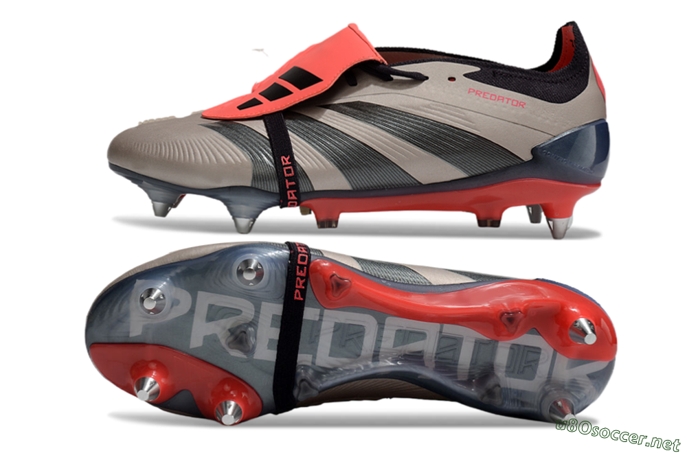 Men's Adidas Predator Elite Foldover Tongue SG Football Boots - Gold/Blue/Red 1