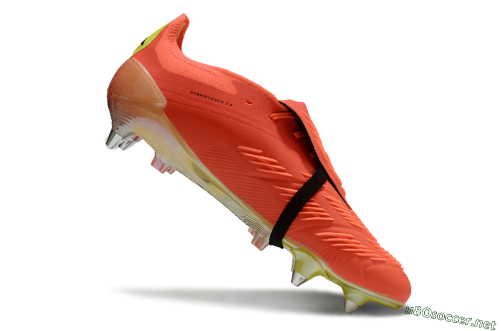Men's Adidas Predator Elite Foldover Tongue SG Football Boots - Red/Black/Yellow 4