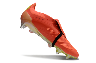 Men's Adidas Predator Elite Foldover Tongue SG Football Boots - Red/Black/Yellow