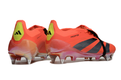 Men's Adidas Predator Elite Foldover Tongue SG Football Boots - Red/Black/Yellow
