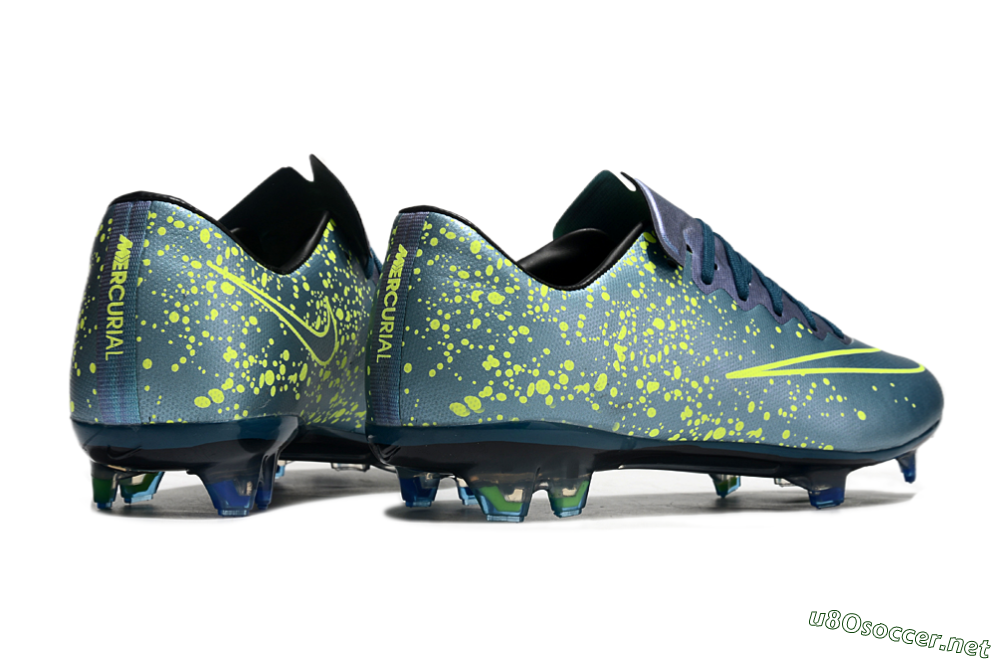 Men's Nike Mercurial Vapor 10 FG Football Boots - Jade/Yellow/Black 6