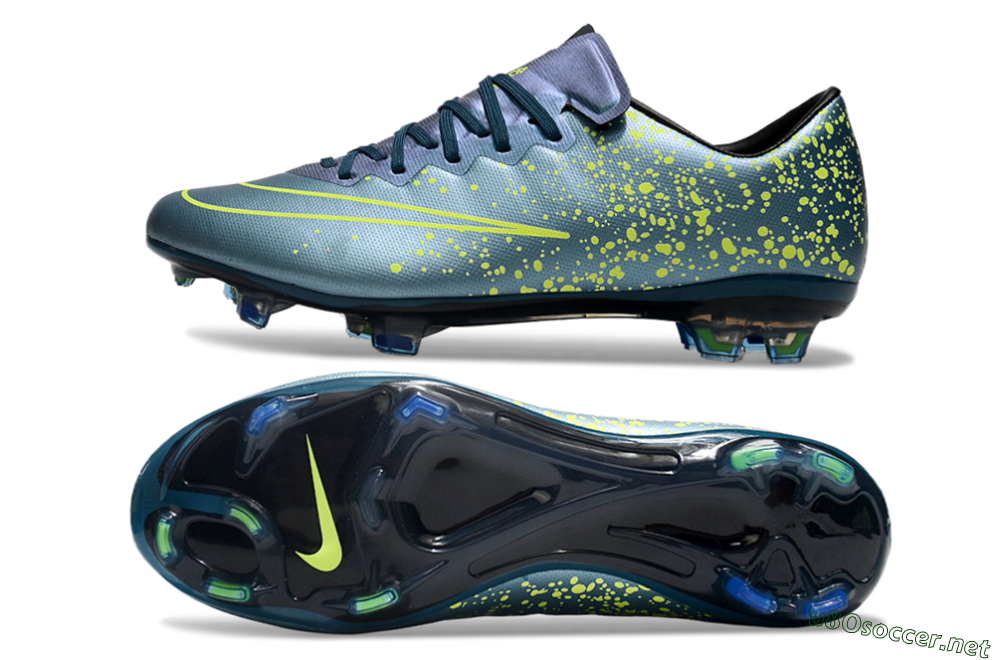 Men's Nike Mercurial Vapor 10 FG Football Boots - Jade/Yellow/Black 1
