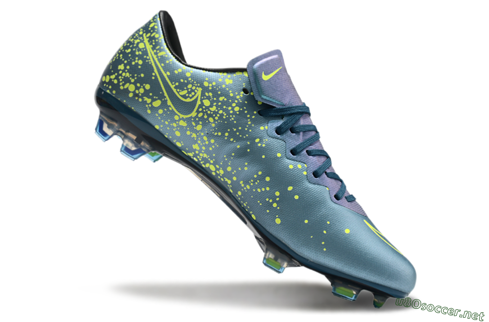 Men's Nike Mercurial Vapor 10 FG Football Boots - Jade/Yellow/Black 4