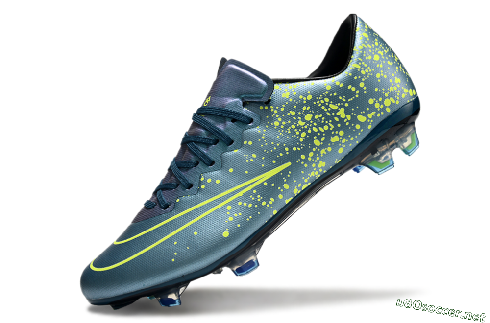 Men's Nike Mercurial Vapor 10 FG Football Boots - Jade/Yellow/Black 5