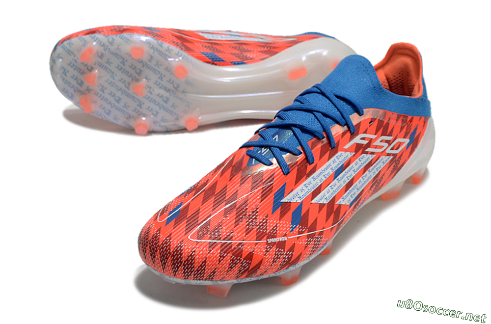 Men's Adidas F50 Elite FG Football Boots - Red/White/Blue 3