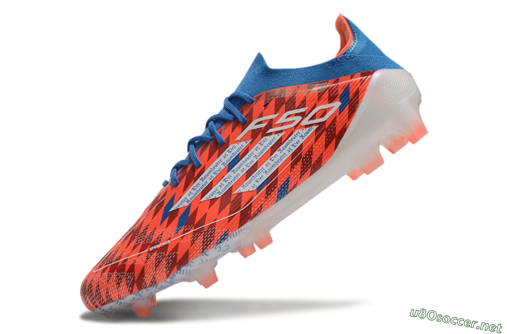 Men's Adidas F50 Elite FG Football Boots - Red/White/Blue 5