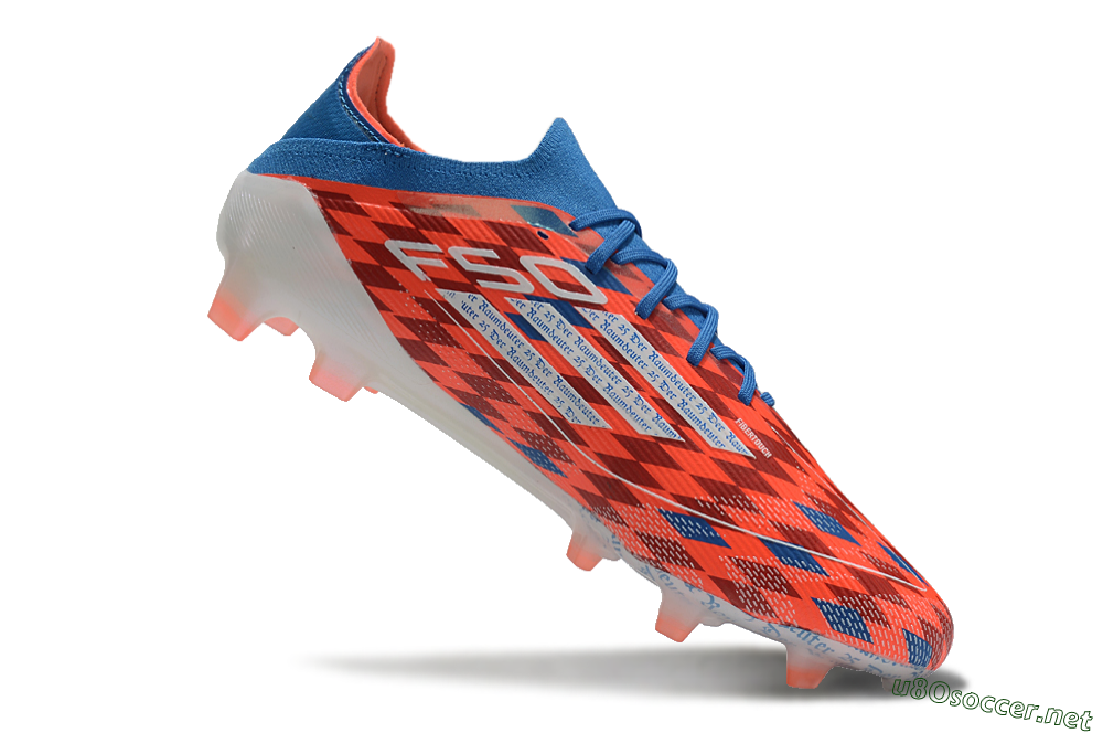 Men's Adidas F50 Elite FG Football Boots - Red/White/Blue 4