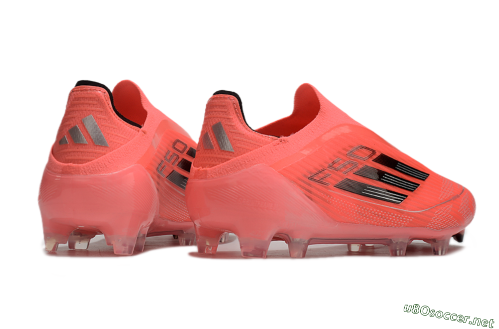 Men's Adidas F50 Elite Laceless FG Football Boots - Red/Black 6