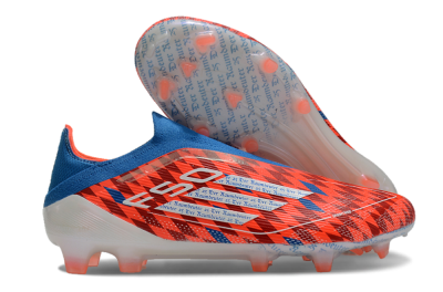 Men's Adidas F50 Elite Laceless FG Football Boots - Red/White/Blue