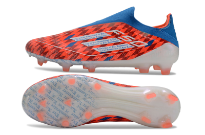 Men's Adidas F50 Elite Laceless FG Football Boots - Red/White/Blue
