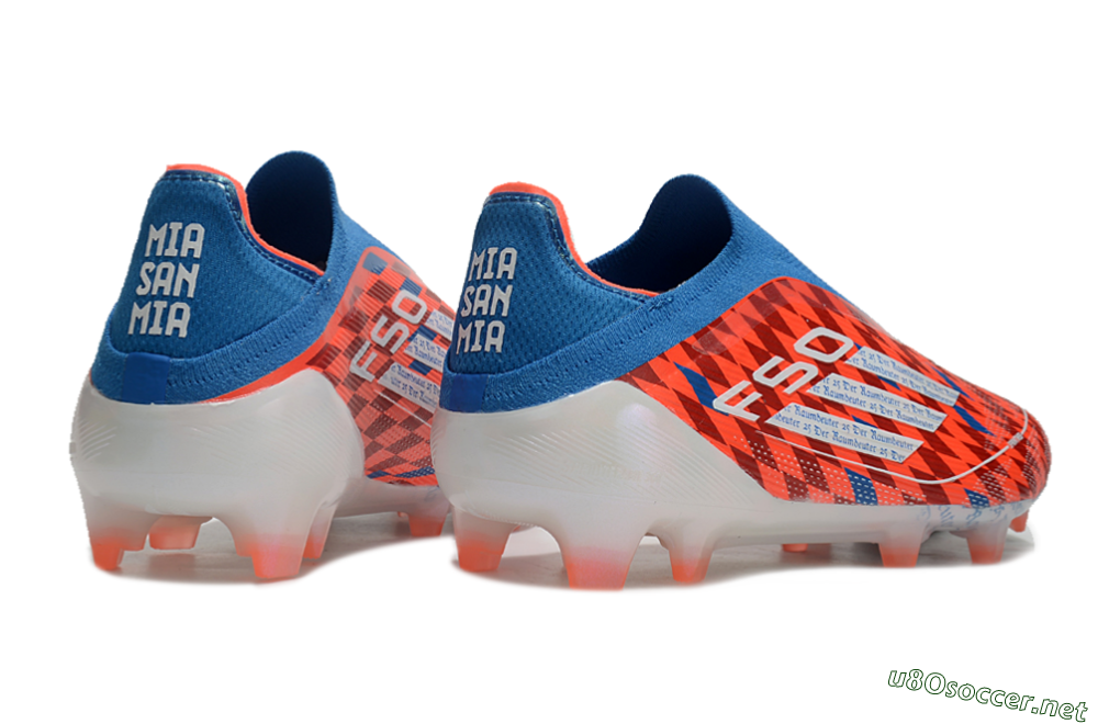 Men's Adidas F50 Elite Laceless FG Football Boots - Red/White/Blue 6