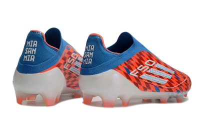 Men's Adidas F50 Elite Laceless FG Football Boots - Red/White/Blue