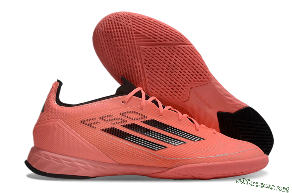 Men's Adidas F50 Pro IC Football Shoes - Red/Black 2