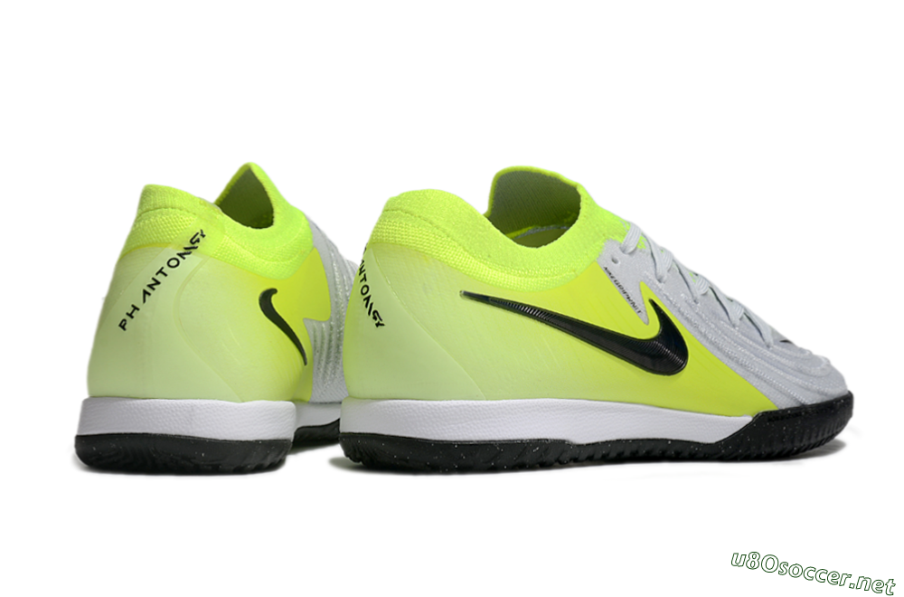 Men's Nike Phantom GX 2 Elite IC Football Shoes - Grey/Black/Yellow 6