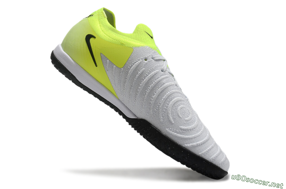 Men's Nike Phantom GX 2 Elite IC Football Shoes - Grey/Black/Yellow 4