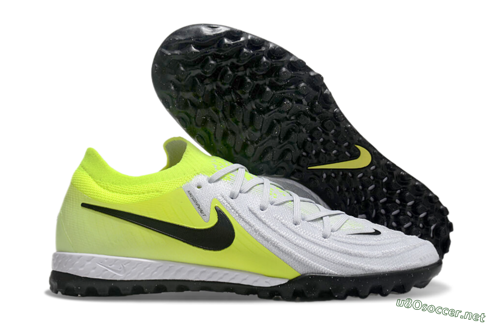 Men's Nike Phantom GX 2 Elite TF Football Shoes - Grey/Black/Yellow 2