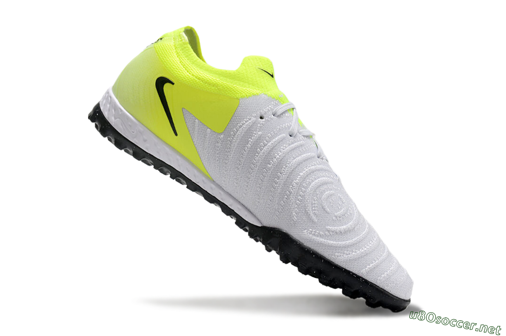 Men's Nike Phantom GX 2 Elite TF Football Shoes - Grey/Black/Yellow 4