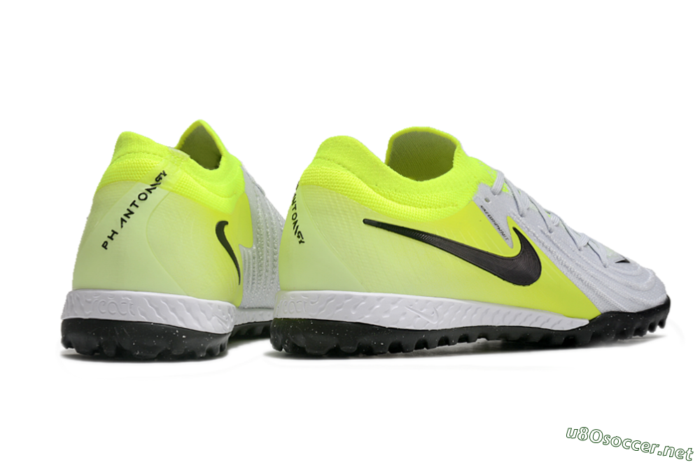 Men's Nike Phantom GX 2 Elite TF Football Shoes - Grey/Black/Yellow 6