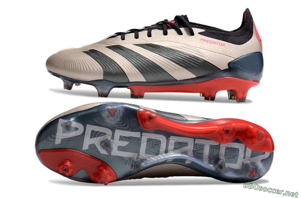 Men's Adidas Predator 24 Elite FG Football Boots - Gold/Blue/Red 1