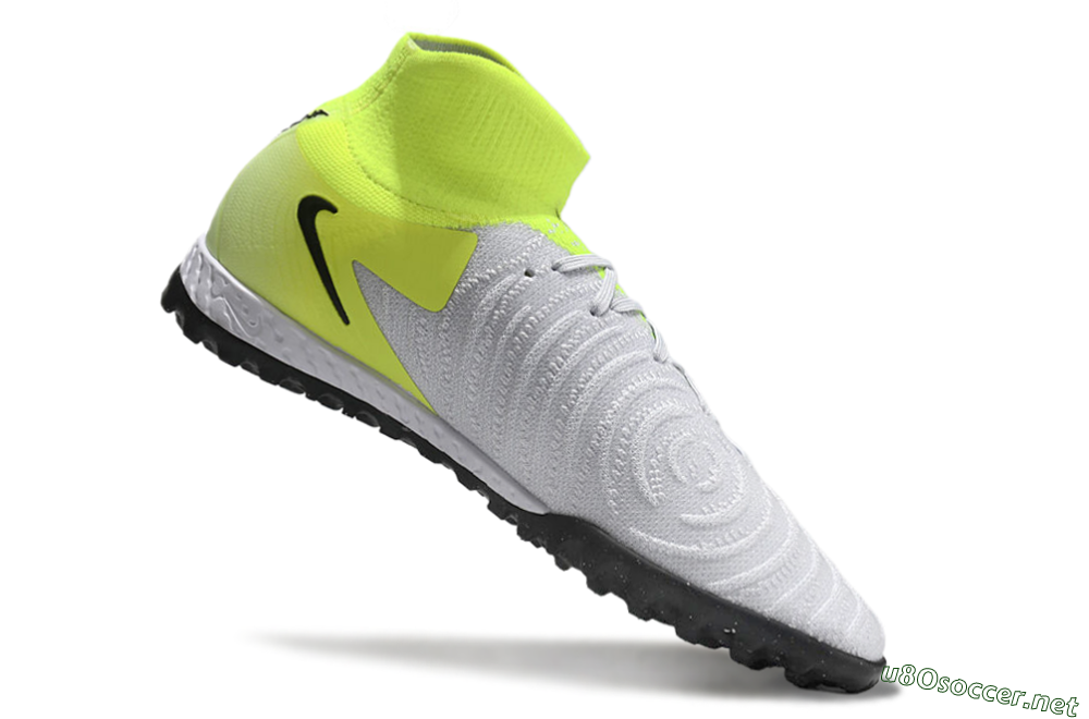 Men's Nike Phantom Luna Elite NU TF Football Shoes - Grey/Yellow/Black 4