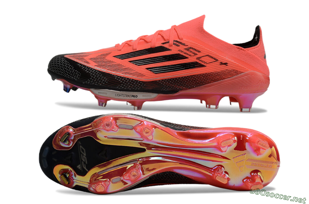 Men's Adidas F50+ Lightstrike Pro FG Football Boots - Red/Black 1