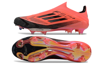 Unisex Adidas F50+ Lightstrike Pro Laceless FG Football Boots - Red/Black/Silver