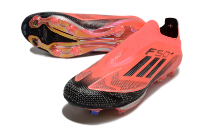 Unisex Adidas F50+ Lightstrike Pro Laceless FG Football Boots - Red/Black/Silver