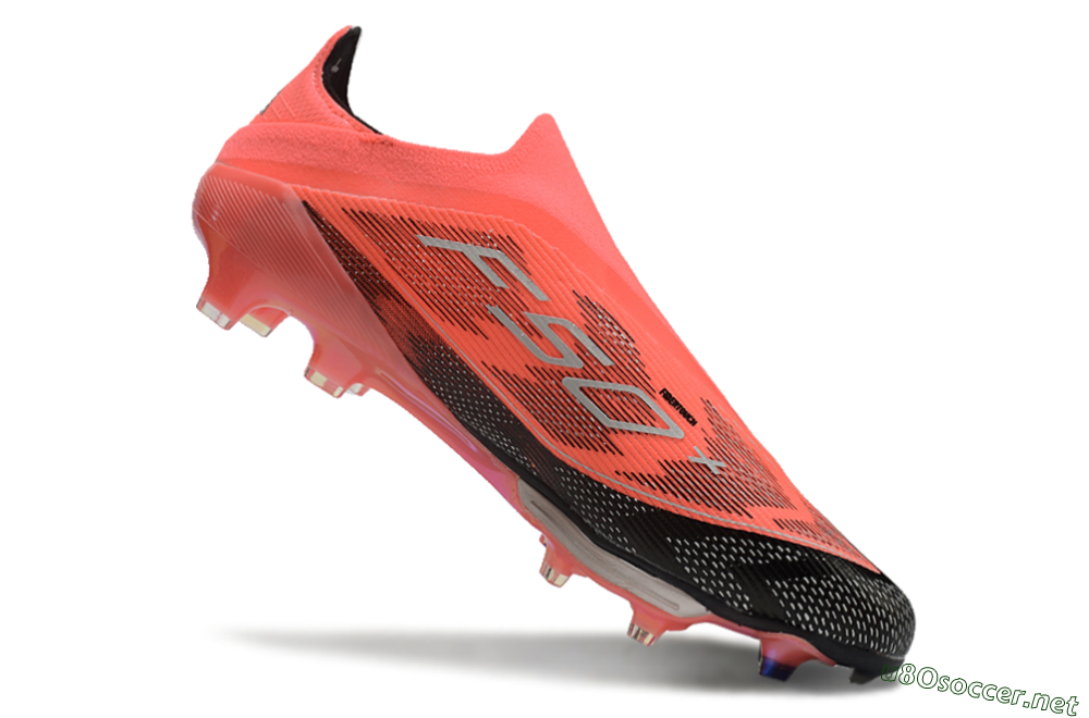 Unisex Adidas F50+ Lightstrike Pro Laceless FG Football Boots - Red/Black/Silver 5