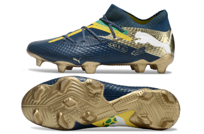 Men's Puma x Neymar Future 7 Ultimate bna FG Football Boots - Blue/Yellow/Green