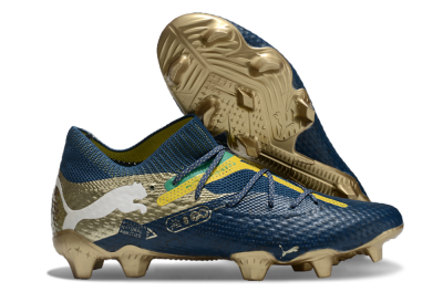 Men's Puma x Neymar Future 7 Ultimate bna FG Football Boots - Blue/Yellow/Green