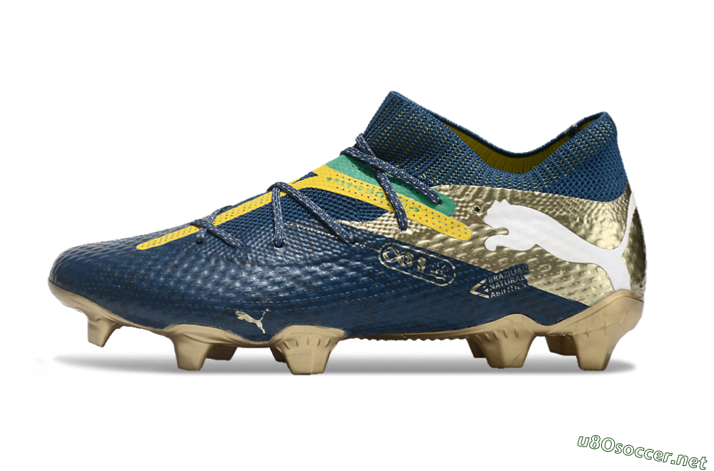 Men's Puma x Neymar Future 7 Ultimate bna FG Football Boots - Blue/Yellow/Green 0