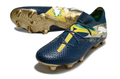Men's Puma x Neymar Future 7 Ultimate bna FG Football Boots - Blue/Yellow/Green