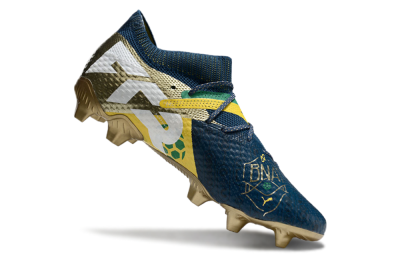 Men's Puma x Neymar Future 7 Ultimate bna FG Football Boots - Blue/Yellow/Green
