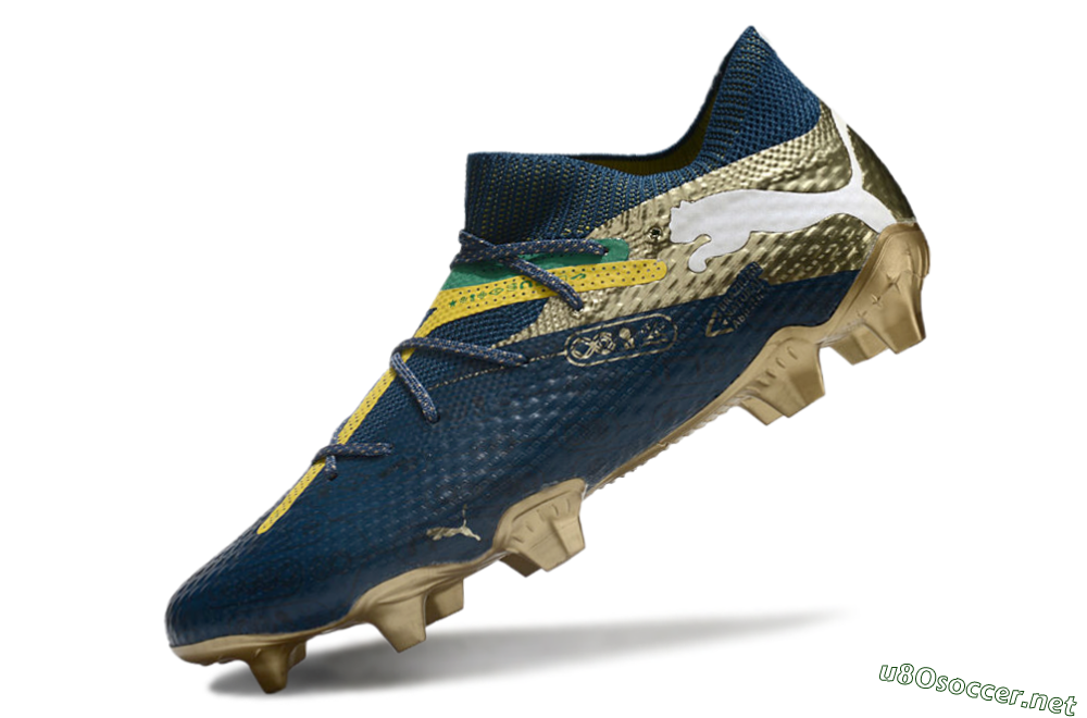 Men's Puma x Neymar Future 7 Ultimate bna FG Football Boots - Blue/Yellow/Green 5