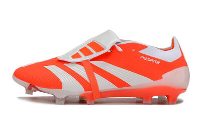 Men's Adidas Predator Elite Foldover Tongue FG Football Boots - Red/White
