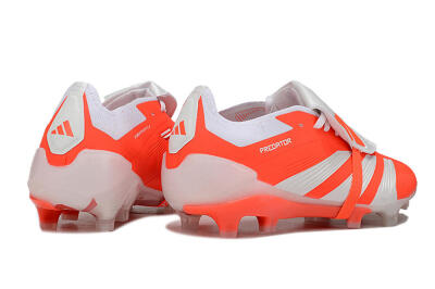 Men's Adidas Predator Elite Foldover Tongue FG Football Boots - Red/White
