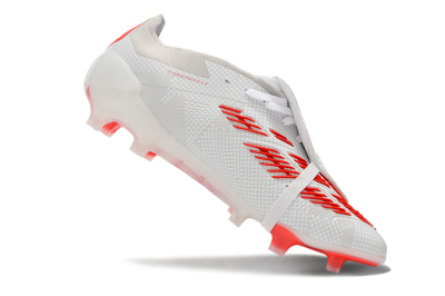 Men's Adidas Predator Elite Foldover Tongue FG Football Boots - Beige/Red/White