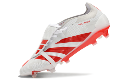 Men's Adidas Predator Elite Foldover Tongue FG Football Boots - Beige/Red/White
