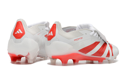 Men's Adidas Predator Elite Foldover Tongue FG Football Boots - Beige/Red/White