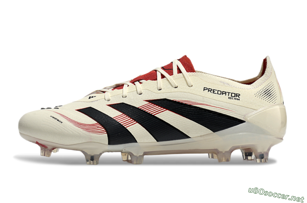 Unisex Adidas Predator Elite 2025 Goal Hunter FG Football Boots - Beige/Black/Red 0
