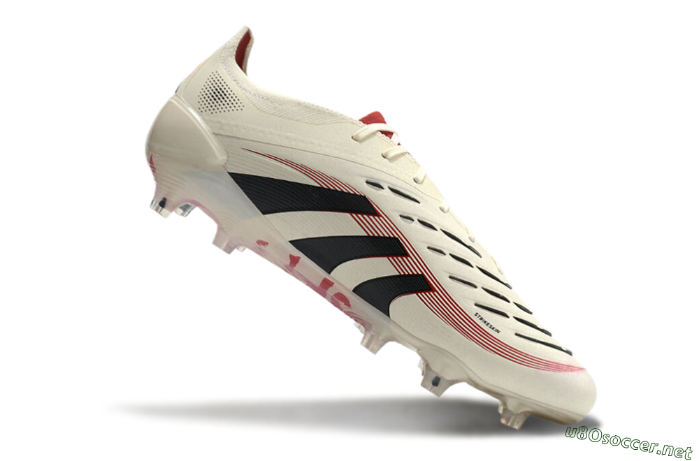 Unisex Adidas Predator Elite 2025 Goal Hunter FG Football Boots - Beige/Black/Red 4